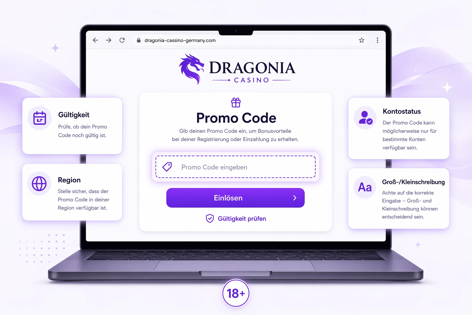 Dragonia Casino Promo Code: wo und wie er zum Einsatz kommt
